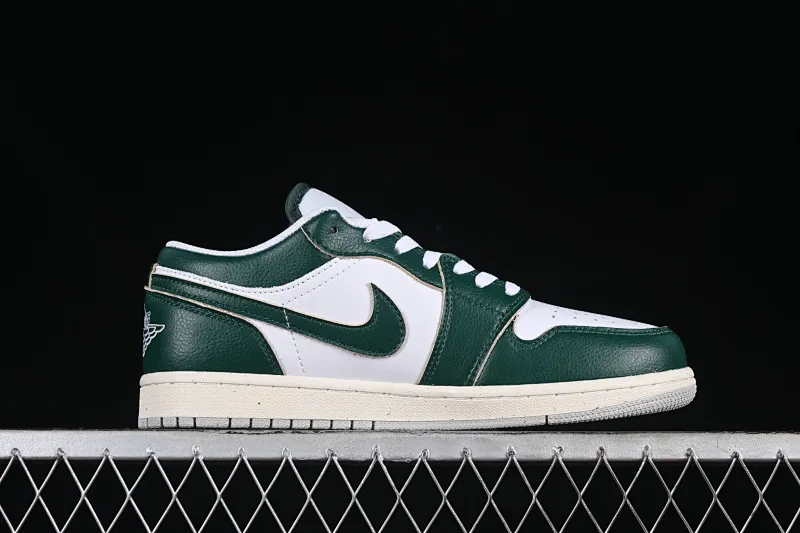 All categories Air Jordan Jordan series basketball shoes Air Jordan 1 Low Z version Air Jordan 1 Low AJ1 Joe 1 white and green low-top cultural casual sneakers FQ7687-300